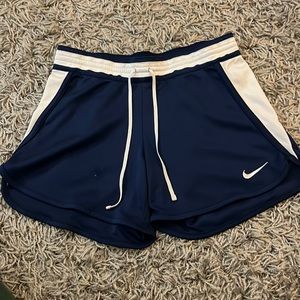 Blue and white Nike shorts